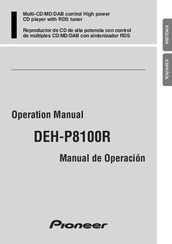 Pioneer DEH-P8100R Operation Manual