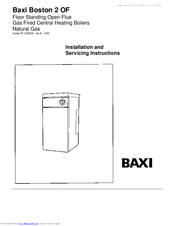 Baxi Boston 2 50 OF Installation And Servicing Instructions
