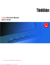 Lenovo ThinkVision L193p User Manual
