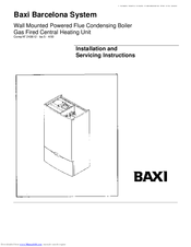 Baxi Barcelona System Installation And Servicing Instructions