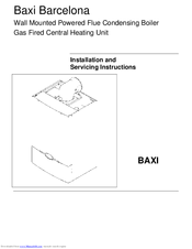 Baxi Barcelona System Installation And Servicing Instructions