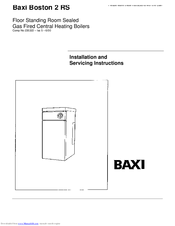 Baxi Boston 2 50 RS Installation And Servicing Instructions