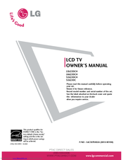 LG 22LG3DCH Owner's Manual