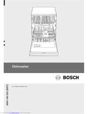 Bosch SGS43T92GB Instructions For Use Manual