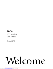 BenQ E2420HDB User Manual