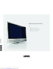 Loewe Xelos A 37 Full-HD+ 100 Operating Instructions Manual