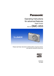 Panasonic Lumix DMC-XS3 Operating Instructions For Advanced Features
