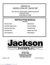 Jackson 24A-AF Instruction Manual