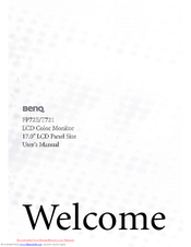 BenQ FP72E User Manual