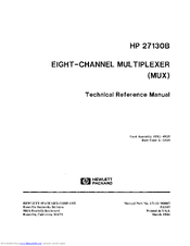 HP 271308 Technical Reference Manual