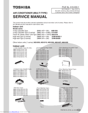 Toshiba MMU-AP0154SH-E Service Manual