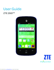 Zte Z667 User Manual