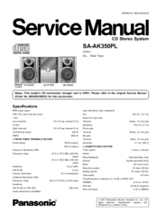 Panasonic SA-AK350PL Service Manual