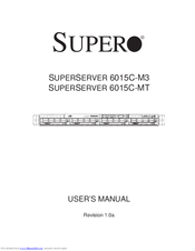 Supero SUPERSERVER 6015C-M3 User Manual