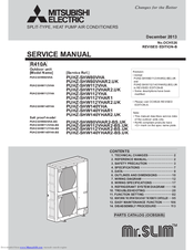 Mitsubishi Mr.SlimPUHZ-SHW112VHA-BS Service Manual