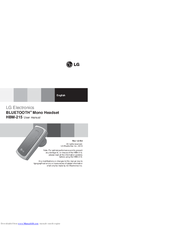 LG HBM-215 User Manual
