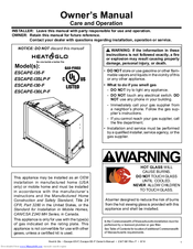 Heat & Glo ESCAPE-I30-0F Owner's Manual