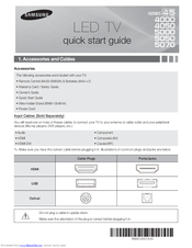 Samsung 400 Series Quick Start Manual