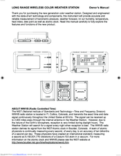 La Crosse Technology TX-440-TH Owner's Manual