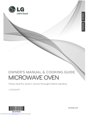 LG LCSC1513ST Owner's Manual & Cooking Manual