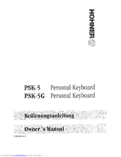 Hohner PSK-5 Owner's Manual