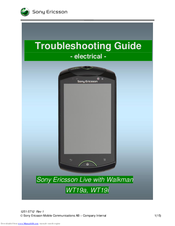 Sony Ericsson WT19a Troubleshooting Manual