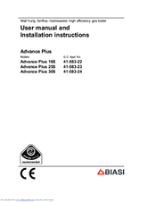 Biasi Advance Plus 30S User Manual And Installation Instructions