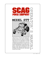 Scag Power Equipment STT Operator's Manual