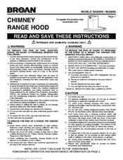 Broan B5330SS Installation Instructions Manual