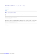 Dell SP2009W User Manual