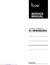 Icom IC-M401EURO Service Manual