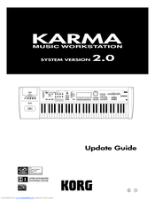 Korg KARMA Music Workstation Update Manual