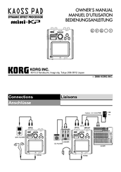 Korg Kaoss Pad miniKP Owner's Manual