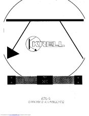 Krell Industries kSL-2 Owner's Reference Manual