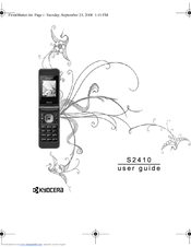 Kyocera Tomo S2410 User Manual