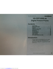 Insignia NS-DPF10WA-09 User Manual