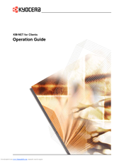 Kyocera KM-NET for Clients Operation Manual