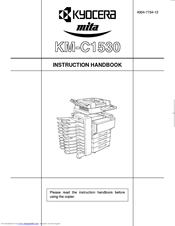 Kyocera Mita KM-C1530 Instruction Handbook Manual