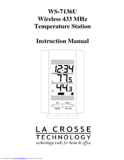 La Crosse Technology WS-7136U Instruction Manual
