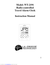 La Crosse Technology WT-2191 Instruction Manual