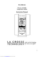 La Crosse Technology WS-7059-SU Instruction Manual