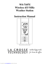 La Crosse Technology WS-7107U Instruction Manual