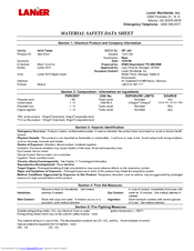 Lanier CP- 341 Material Safety Data Sheet