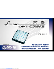 Lanzar OPTIDRIVE OptiX-10 User Manual