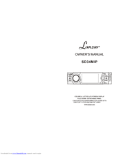Lanzar SD34MIP Owner's Manual