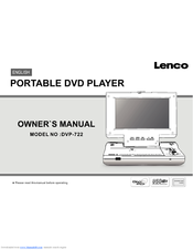 LENCO DVP-722 - Owner's Manual