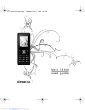 Kyocera Melo S1300 User Manual