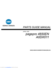 Konica Minolta A0DX011 Parts Manual