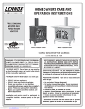 Lennox Hearth Products CI1500DVF Series Care And Operation Instructions Manual