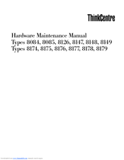 Lenovo THINKCENTRE 8175 Hardware Maintenance Manual
